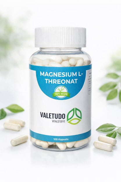 Magnesium L-Threonat- für Konzentration & Nervenfunktion | 1-Monats-Packung