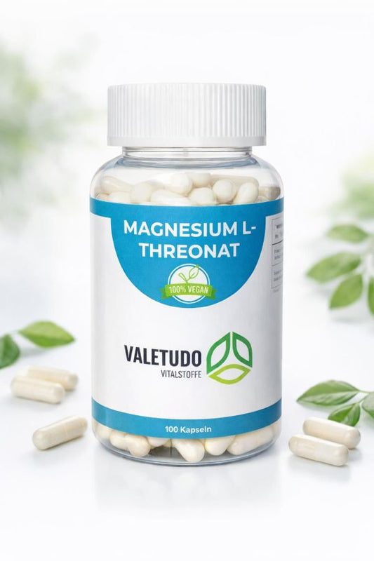 Magnesium L-Threonat- für Konzentration & Nervenfunktion | 1-Monats-Packung